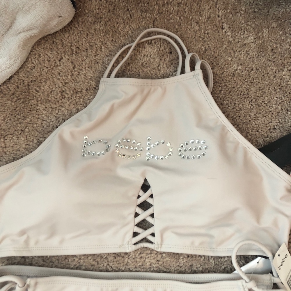 Bebe beige swimsuit